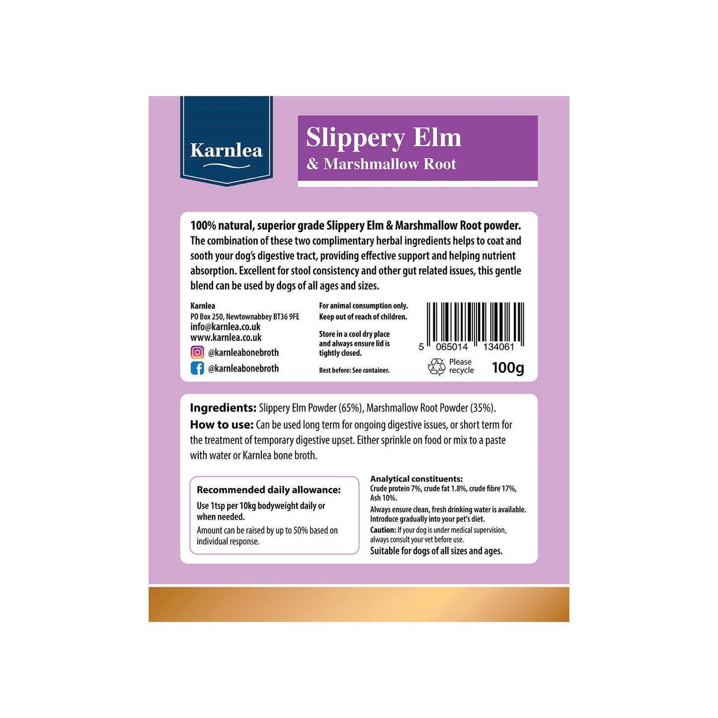 Slippery Elm & Marshmallow Root Powder Topper - 3.5 oz