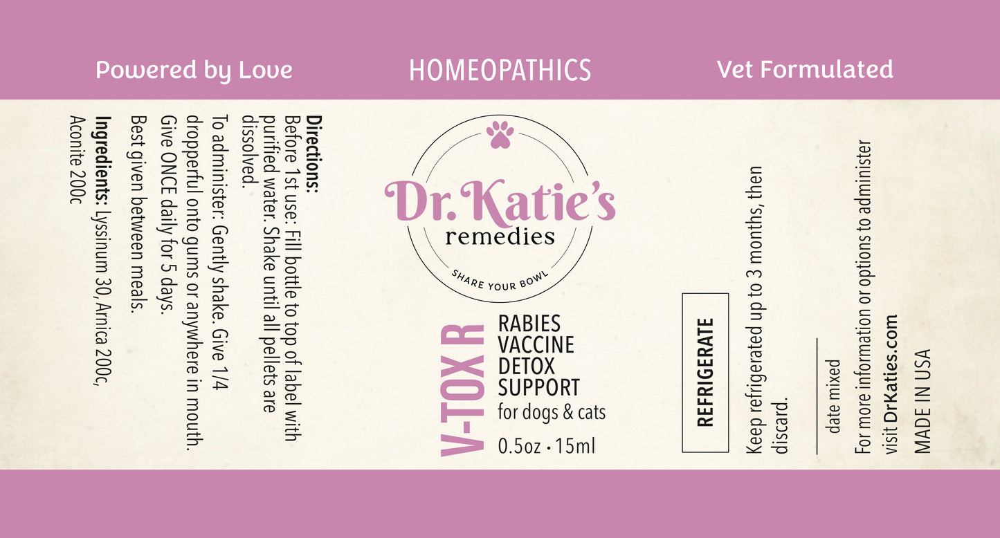 V-Tox R - Rabies Vaccine Detox Support