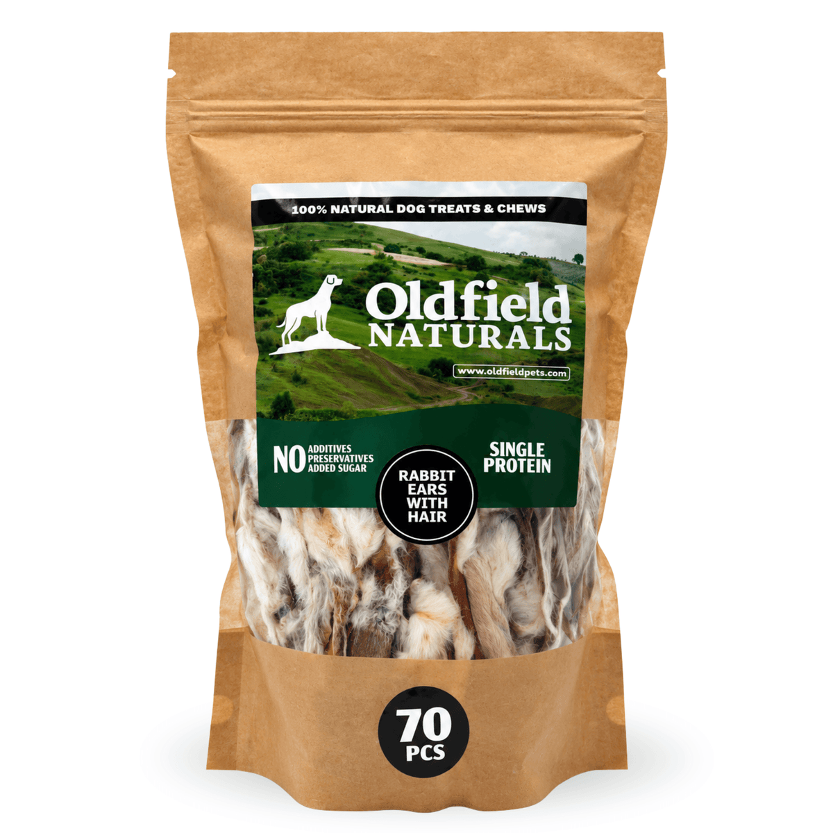 Rabbit Ears with Hair - Dog Treats (4 lb 6 oz)